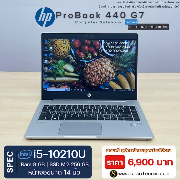HP ProBook 440 G7 (i5-10210U) RAM 8GB / SSD M.2 256 GB